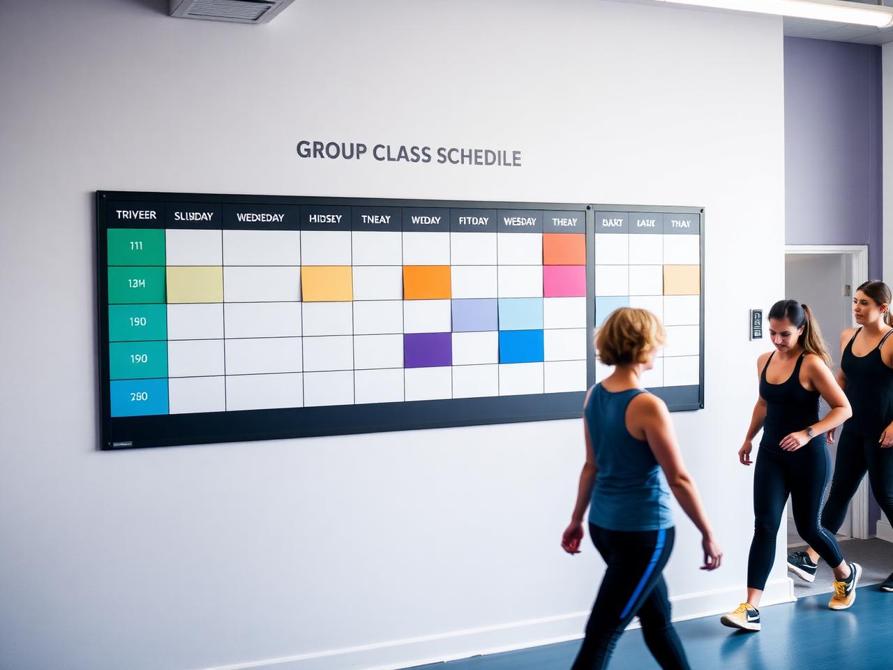 Class Schedule Optimizer - illustrative example for fitness and wellness businesses
