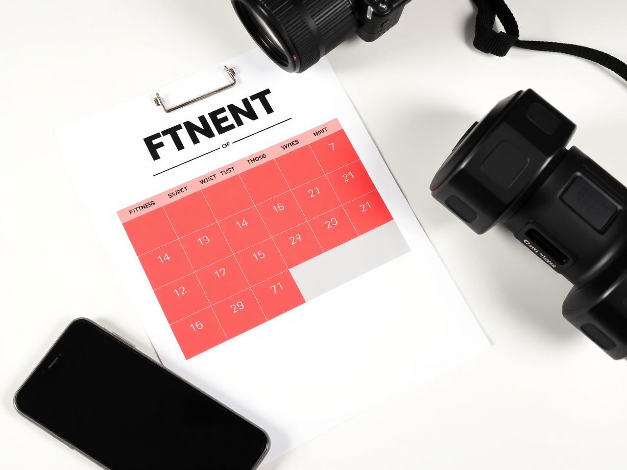 Fitness App Content Plan - illustrative example for fitness and wellness businesses