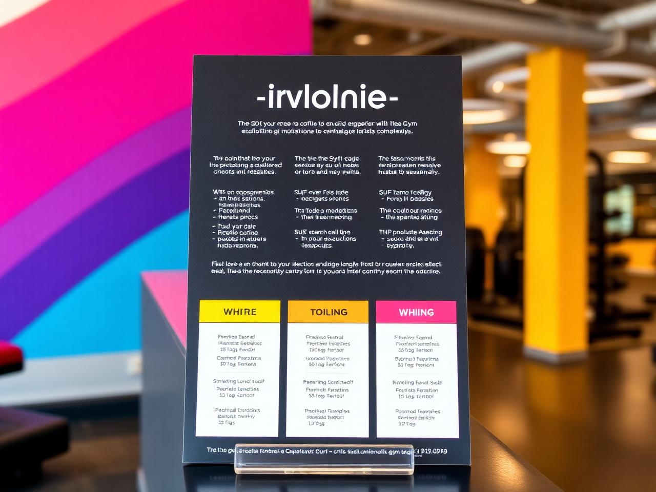 Studio Pricing Strategy - illustrative example for fitness and wellness businesses