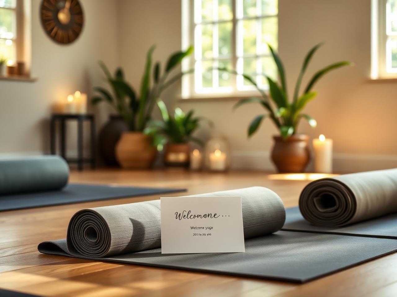 Yoga Studio Welcome Kit - illustrative example for fitness and wellness businesses